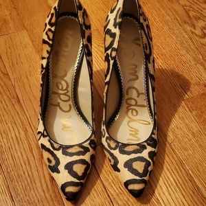 Sam Edelman Hazel Stilleto Pumps - Leopard 6.5 New